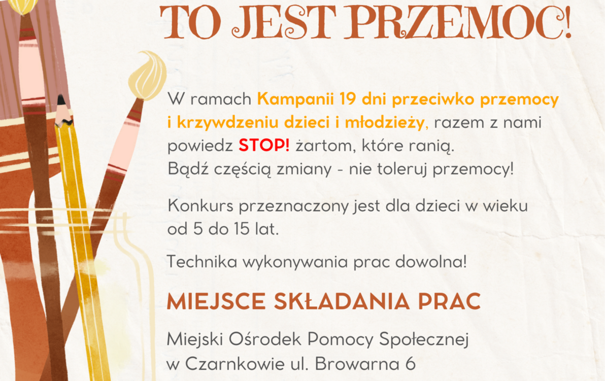 Zdjęcie do Konkurs! Ej, to nie żart to jest przemoc!
