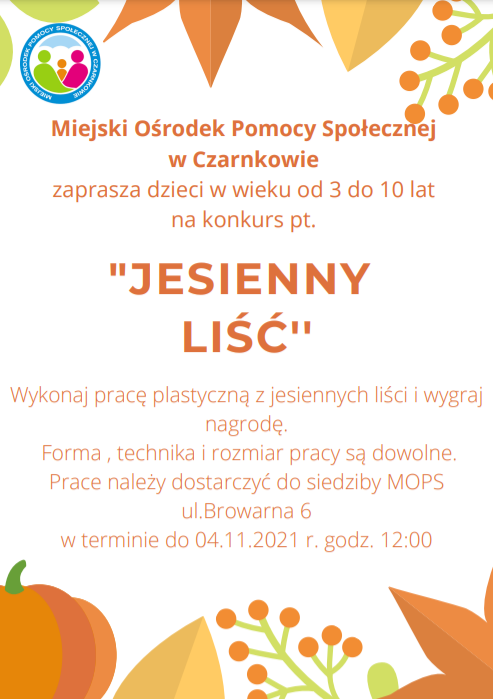 Zdjęcie do Konkurs " Jesienny liść"